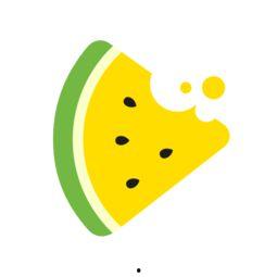 小瓜吃瓜简笔画,趣味简笔画中的夏日风情